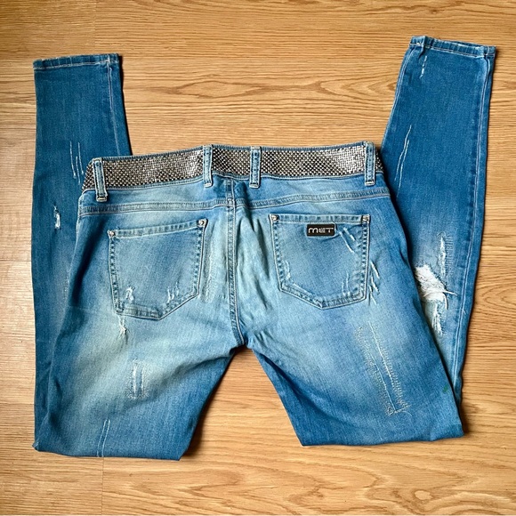 MET In Jeans w/ Waist Embellishments “Made in Italy” 🇮🇹 👖 - Picture 10 of 11